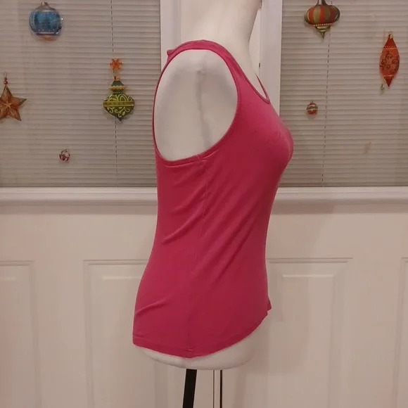 Free Add-on Pink Ribbed "Delicious" Tank Top - Size Small - Picture 3 of 7